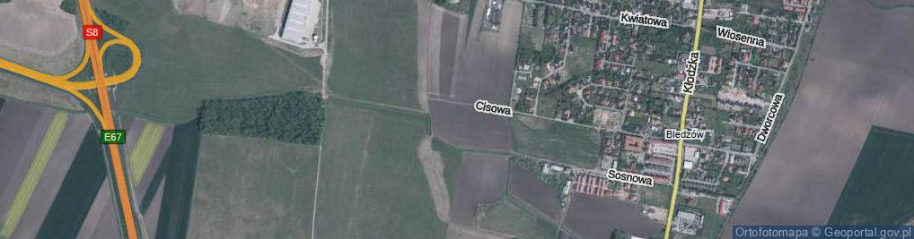 Zdjęcie satelitarne Cedrowa ul.